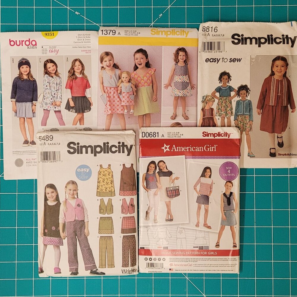 Group of 5 Children's patterns
